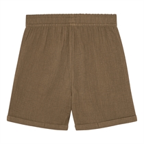 BIRKHOLM Muslin Shorts Teak Brun
